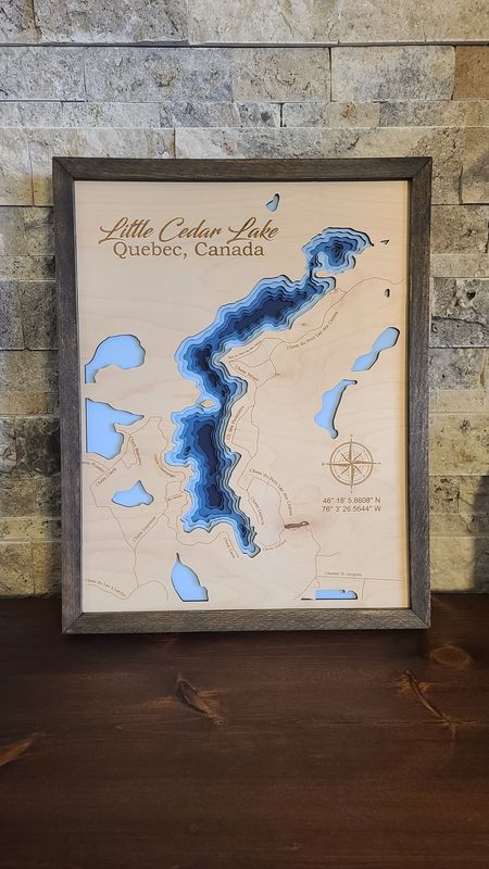 Little Cedar Lake 3D-Lake Maps