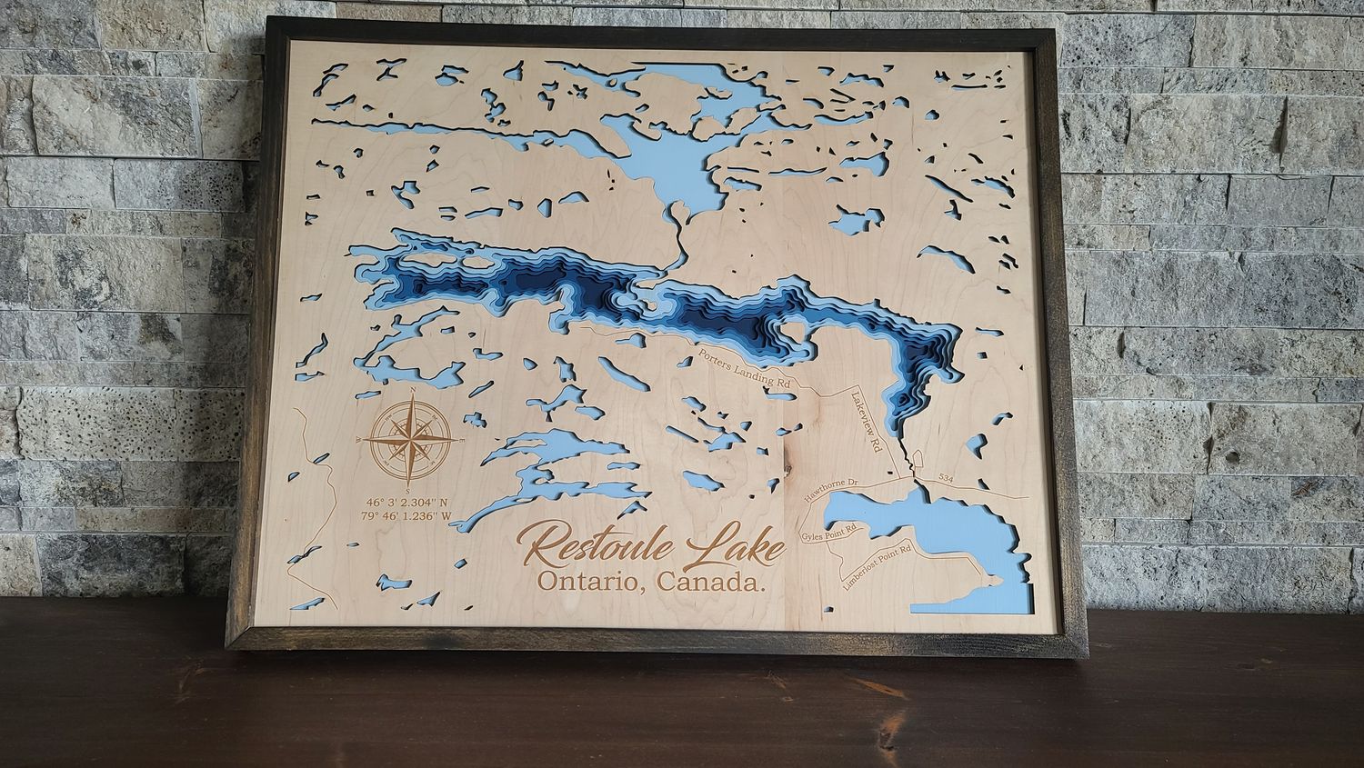 Restoule Lake 3D-Lake Maps