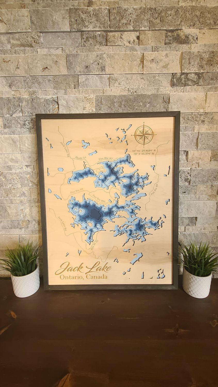 Jack Lake 3D-Lake Maps