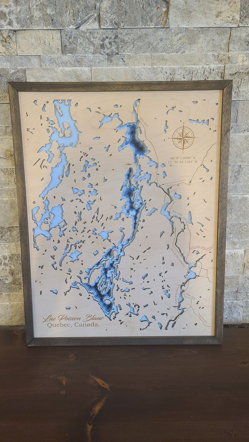 Lac Poisson Blanc 3D-Lake Maps