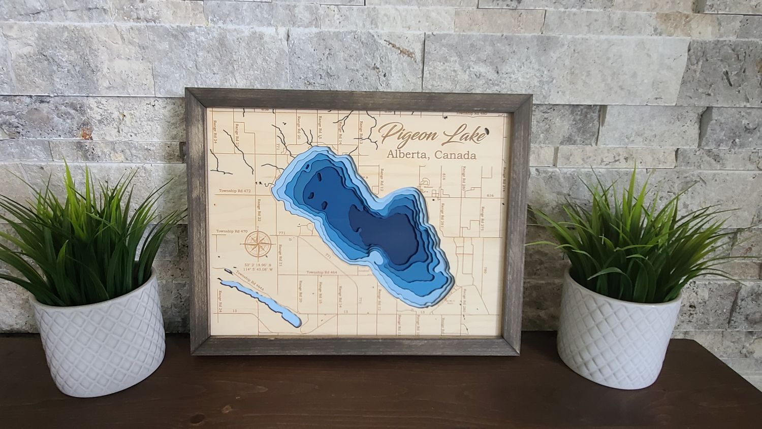 Pigeon Lake 3D-Lake Maps