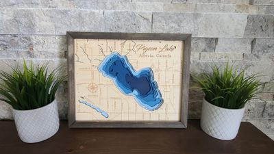 Pigeon Lake 3D-Lake Maps