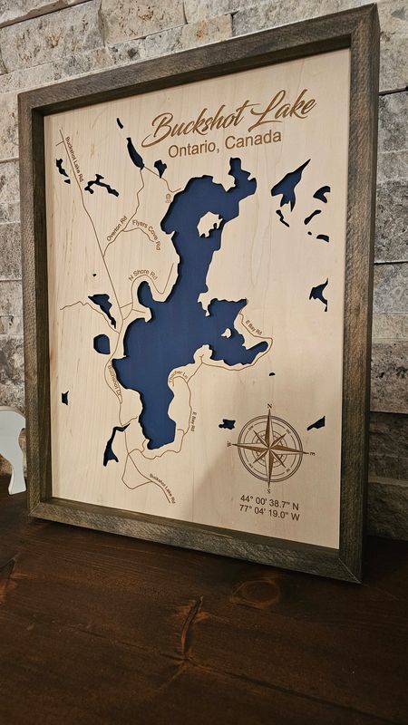 Buckshot Lake -  Single Layer Lake Map