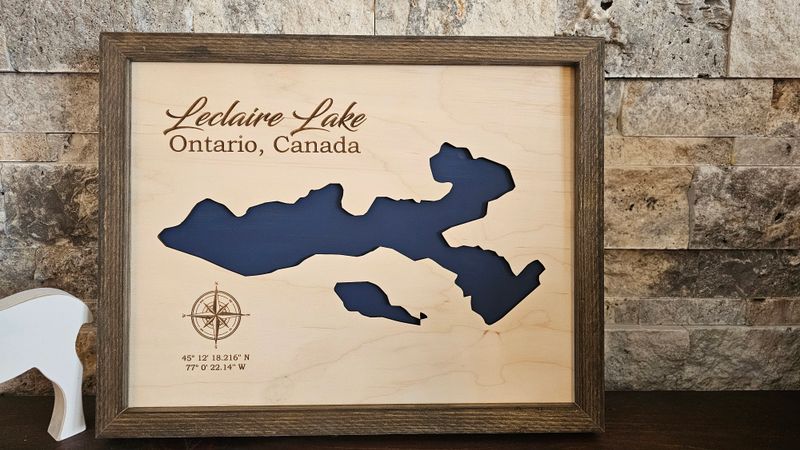 Leclair Lake -  Single Layer Lake Map