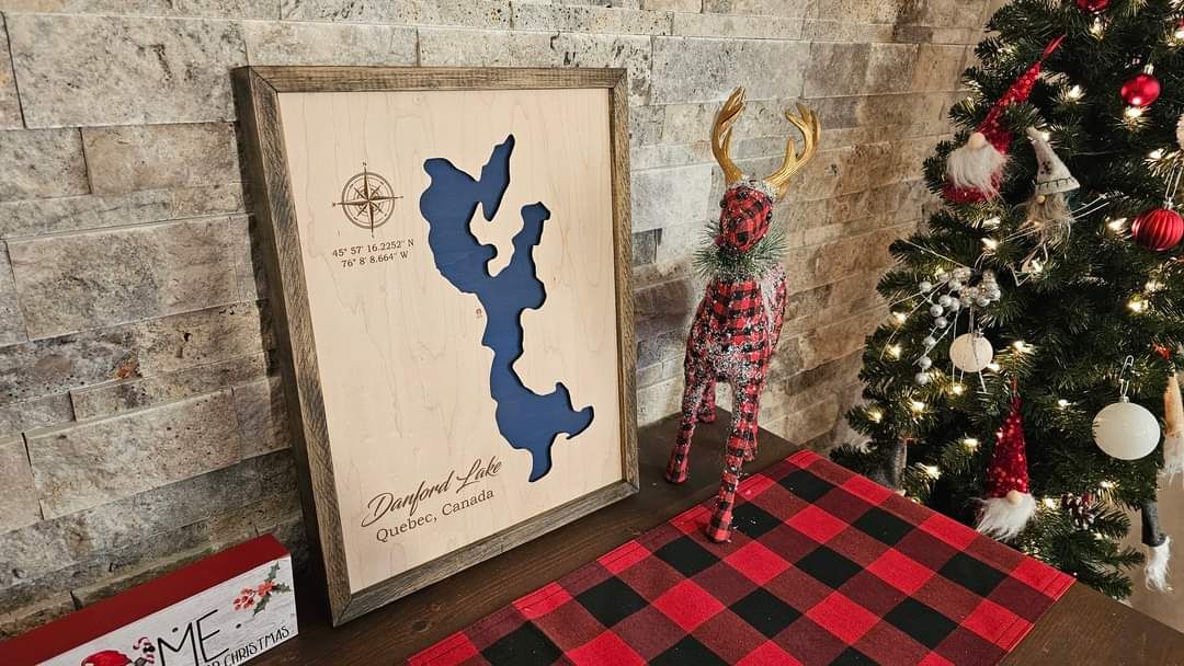 Danford Lake -  Single Layer Lake Map