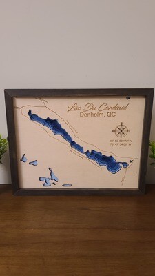 Lac Du Cardinal 3D-Lake Maps