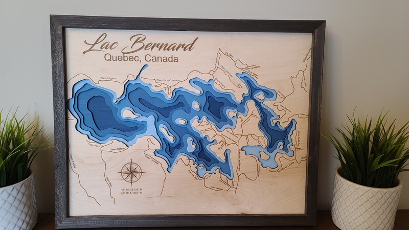 Lac Bernard 3D-Lake Maps