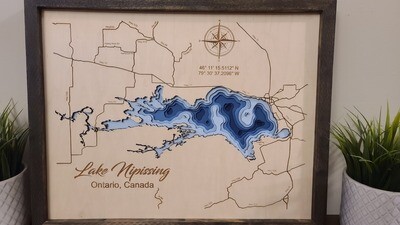 Lake Nipissing 3D-Lake Maps