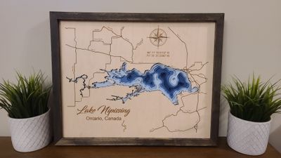 Lake Nipissing 3D-Lake Maps