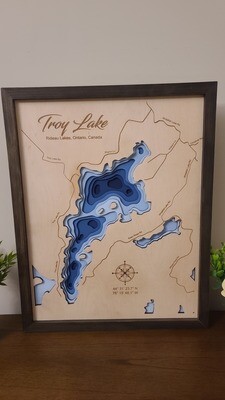 Troy Lake 3D-Lake Maps