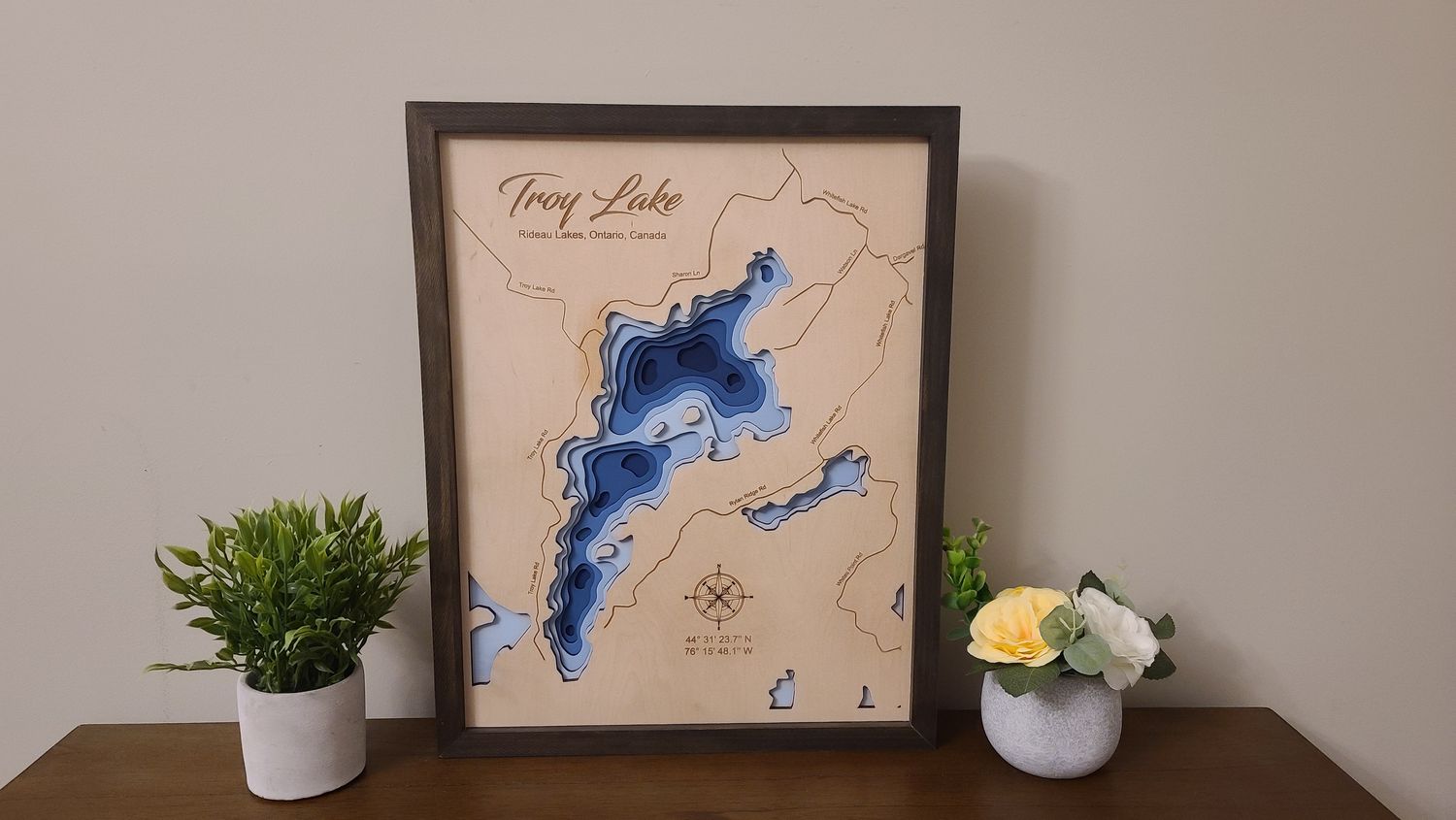 Troy Lake 3D-Lake Maps