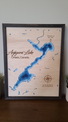 Anjigami Lake 3D-Lake Maps