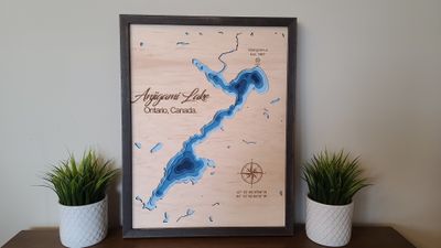Anjigami Lake 3D-Lake Maps