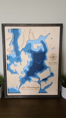 Lac Pemichangan 3D-Lake Maps