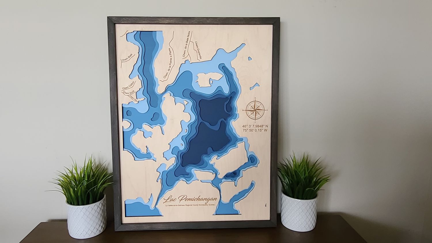 Lac Pemichangan 3D-Lake Maps