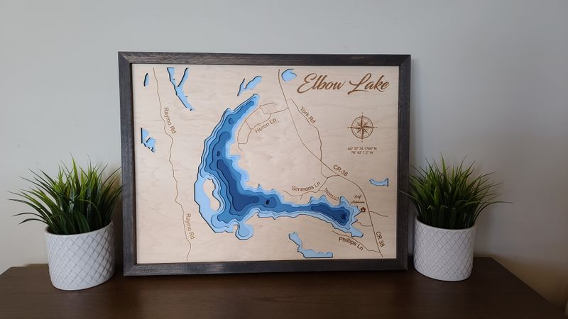 Elbow Lake 3D-Lake Maps