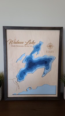 Wabun Lake 3D-Lake Maps