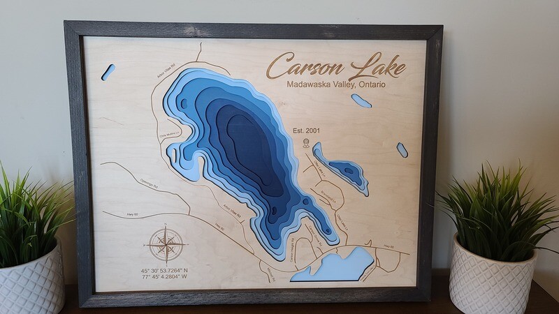 Carson Lake 3D-Lake Maps
