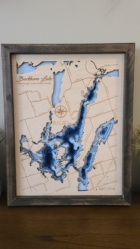 Buckhorn Lake 3D-Lake Maps