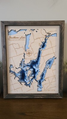 Buckhorn Lake 3D-Lake Maps