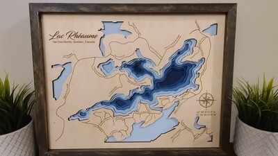 Lac Rheaume  3D-Lake Maps
