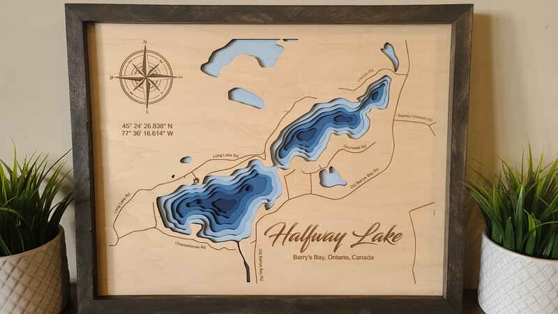 Halfway Lake  3D-Lake Maps