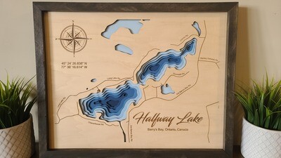 Halfway Lake  3D-Lake Maps