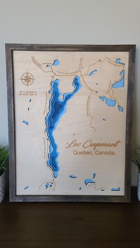 Lac Cayamant 3D-Lake Maps