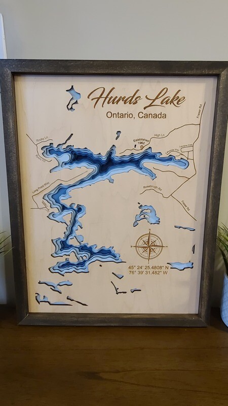 Hurds Lake 3D-Lake Maps