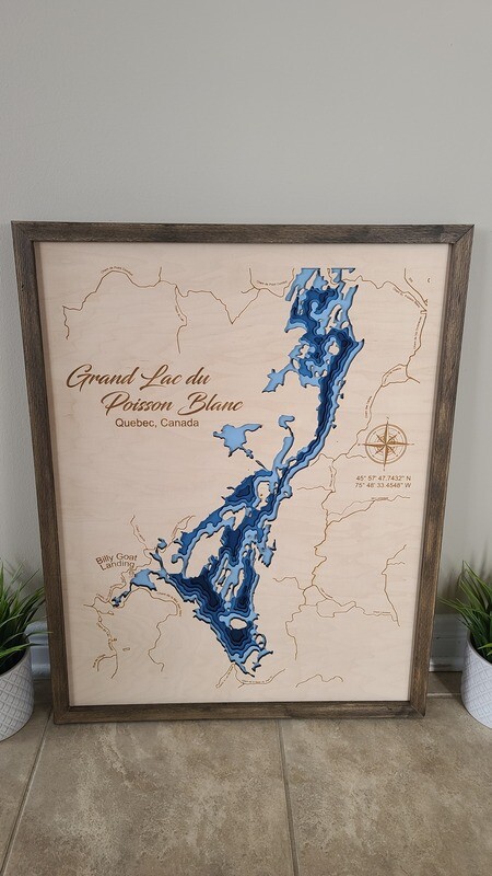 Grand Lac du Poisson Blanc 3D-Lake Maps