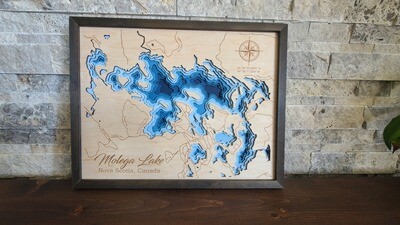 Molega Lake 3D-Lake Maps