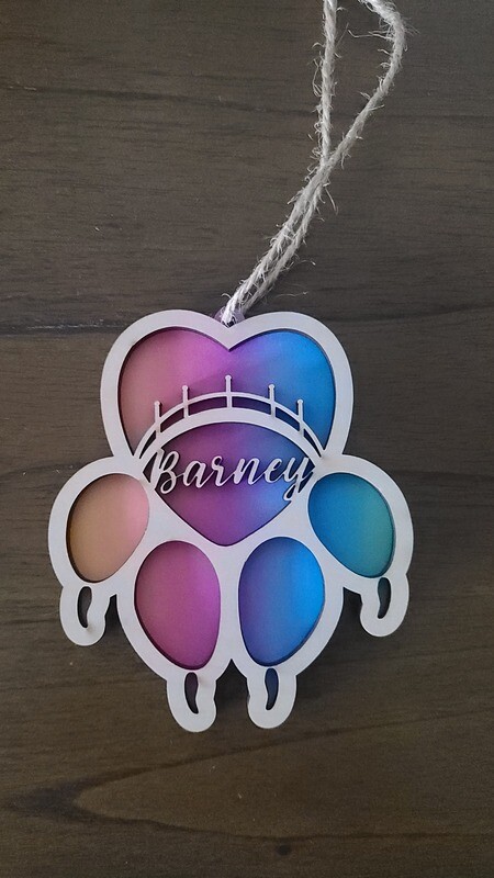 Personalized Rainbow Bridge Ornament - Pet Ornament