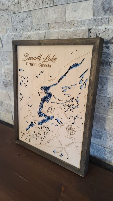 Bennett Lake 3D-Lake Maps