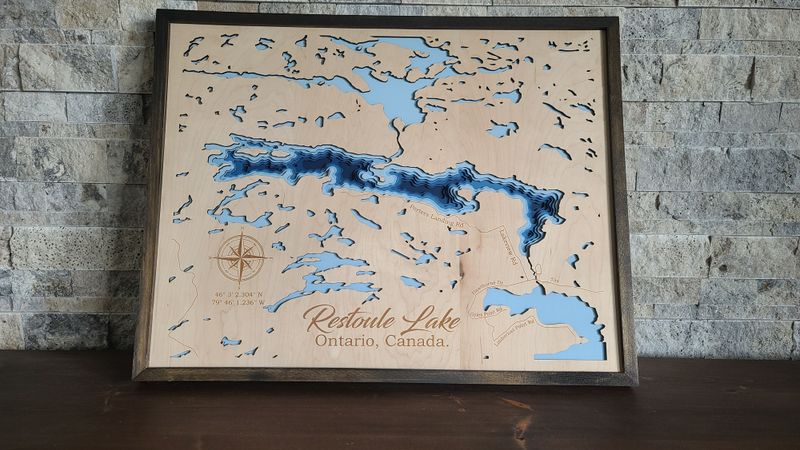 Restoule Lake 3D-Lake Maps