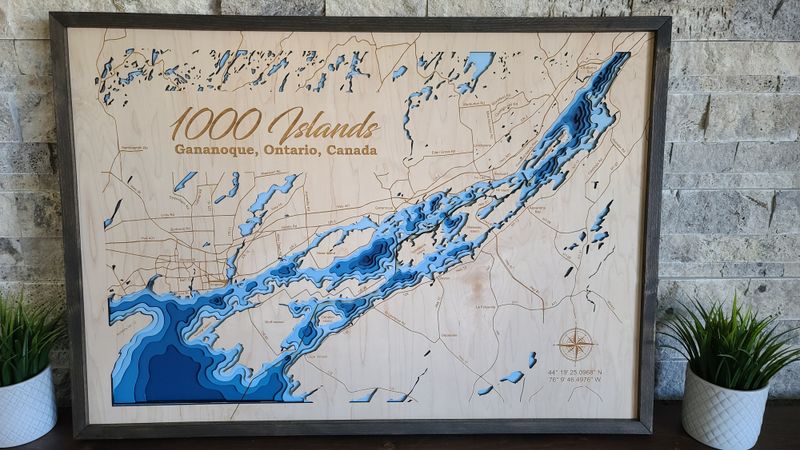 1000 Islands 3D-Lake Maps
