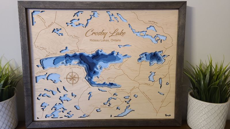 Crosby Lake 3D-Lake Maps