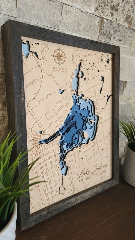 Lake Simcoe 3D-Lake Maps