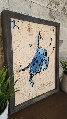 Lake Simcoe 3D-Lake Maps