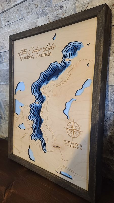 Little Cedar Lake 3D-Lake Maps