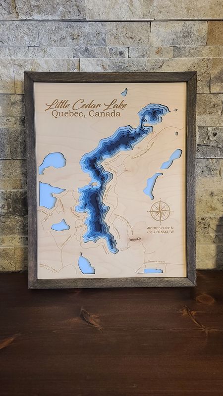 Little Cedar Lake 3D-Lake Maps