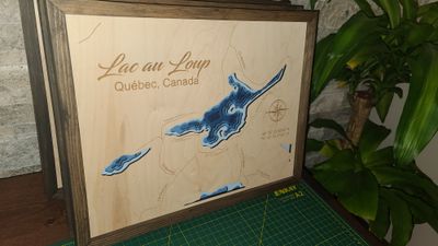 Lac au Loup - Quebec  3D-Lake Maps