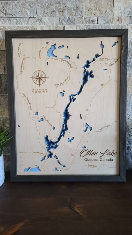 Otter Lake Quebec 3D-Lake Maps