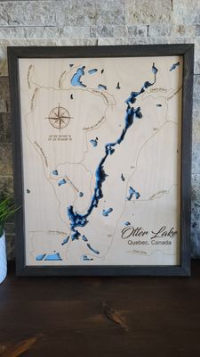 Otter Lake Quebec 3D-Lake Maps