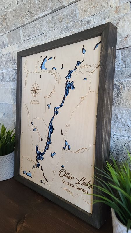 Otter Lake Quebec 3D-Lake Maps
