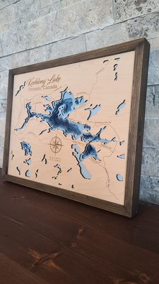 Koshlong Lake 3D-Lake Maps