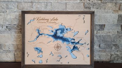 Koshlong Lake 3D-Lake Maps