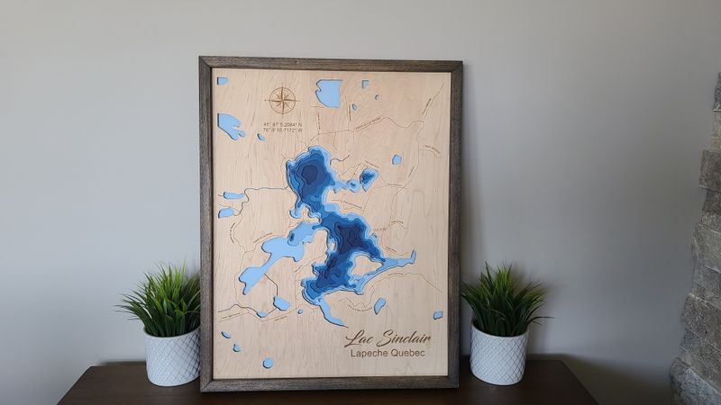 Lac Sinclair 3D-Lake Maps