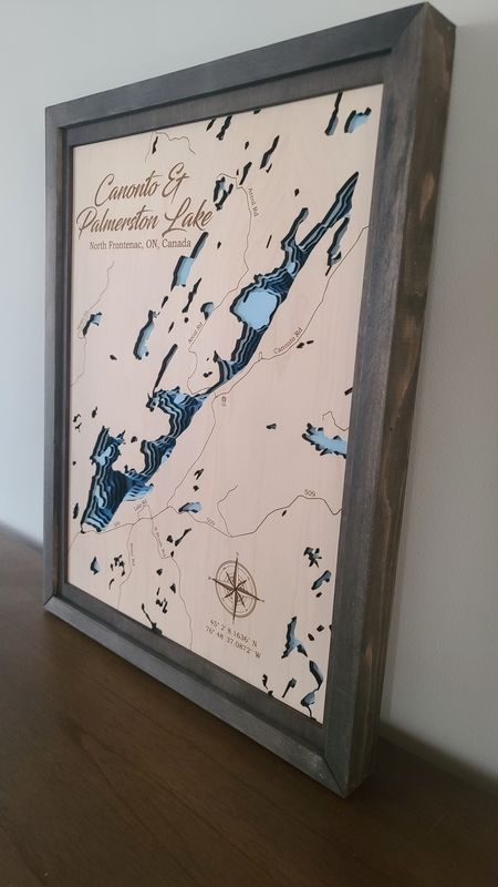 Canonto &amp; Palmerston Lake 3D-Lake Maps