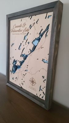 Canonto &amp; Palmerston Lake 3D-Lake Maps
