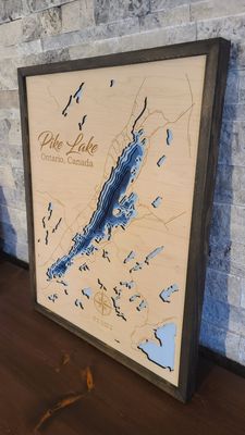 Pike Lake 3D-Lake Maps